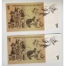 AUSTRALIA 1967 . ONE  1DOLLAR BANKNOTES . COOMBS/RANDALL . CONSECUTIVE PAIR